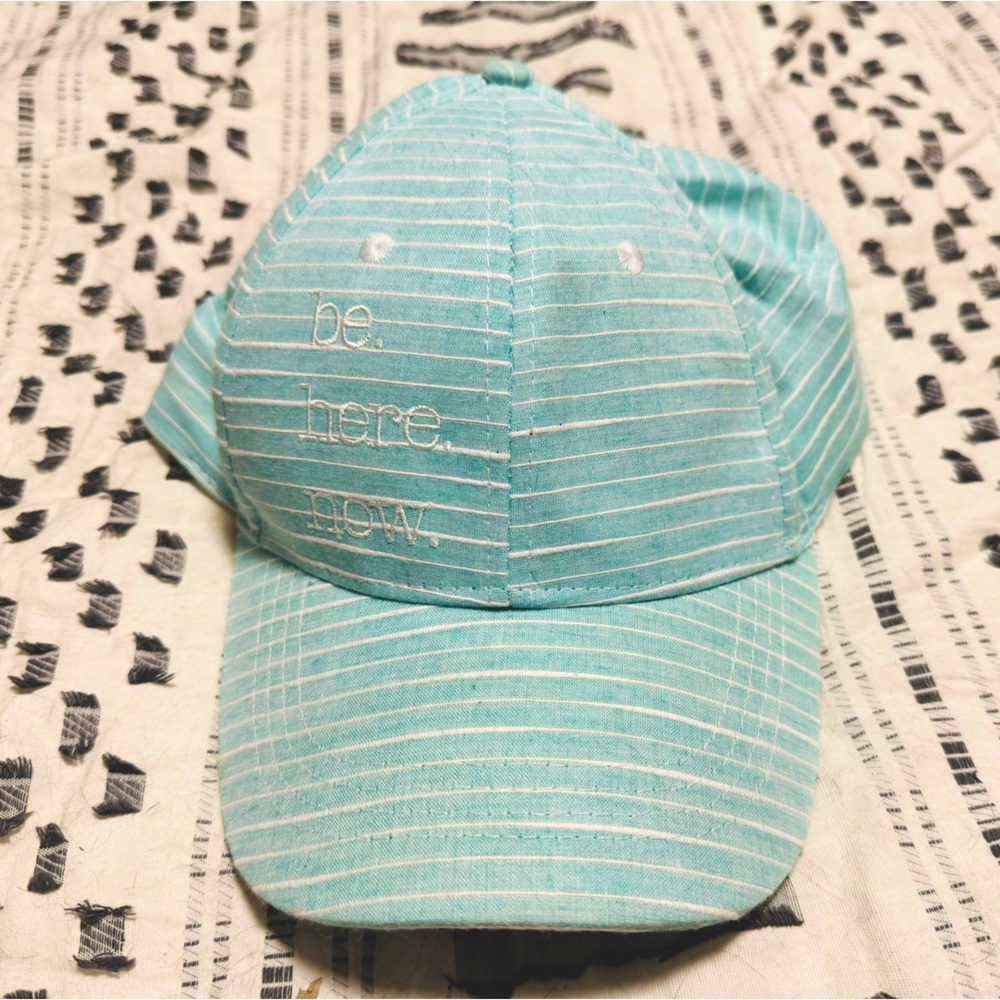 Be here now cap (aqua color)